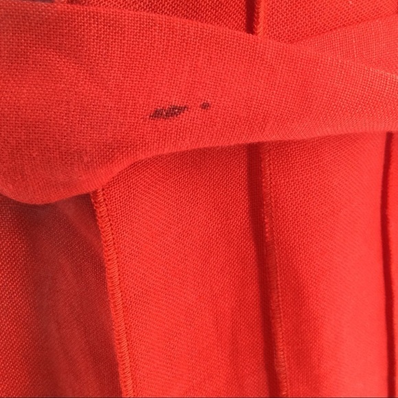 New Direction Dress Linen Blend Pleated Pintuck Tie Waist Dress - Picture 7 of 15